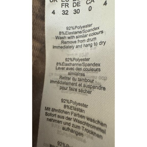 PrettyLittleThing Size 0 Brown Velvet Jumpsuit Ruffle Sleeves Lace-Up Detail NWT - Picture 14 of 16